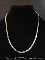 MaxSold Auction: 925 Silver Box Chain Necklace Marked  - Toronto (Ontario, Canada) PARTNER MANAGED Reseller Online Auction - Queen Street West