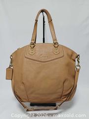 MaxSold Auction: Coach Ashley North South Tan Leather Satchel Shoulder Handbag F23684 - Toronto (Ontario, Canada) PARTNER MANAGED Reseller Online Auction - Queen Street West