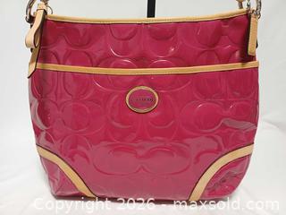 MaxSold Auction: Coach Peyton Signature Embossed Patent Leather 2Way Hobo Handbag F20022 - Toronto (Ontario, Canada) PARTNER MANAGED Reseller Online Auction - Queen Street West