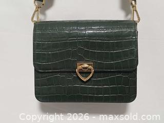 MaxSold Auction: Kate Spade NY Lovitt Deep Evergreen Croc Embossed Leather Small Crossbody Shoulder Bag - Toronto (Ontario, Canada) PARTNER MANAGED Reseller Online Auction - Queen Street West