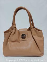 MaxSold Auction: Kate Spade NY Stevie Bexley Tan Leather Satchel Handbag  - Toronto (Ontario, Canada) PARTNER MANAGED Reseller Online Auction - Queen Street West