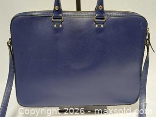 MaxSold Auction: Kate Spade NY Wellesley Tanner Blueberry Leather Laptop Bag - Toronto (Ontario, Canada) PARTNER MANAGED Reseller Online Auction - Queen Street West