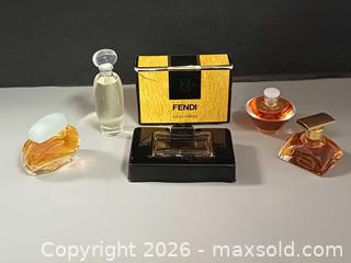 MaxSold Auction: Lot of 5 Vintage Miniature Perfume Bottle  - Toronto (Ontario, Canada) PARTNER MANAGED Reseller Online Auction - Queen Street West