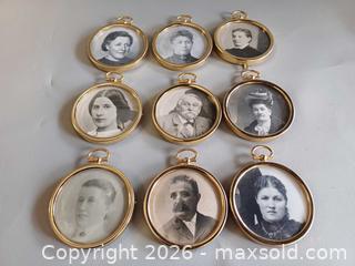 MaxSold Auction: Lot of 9 Antique Hanging Photos Pictures with Framed  - Toronto (Ontario, Canada) PARTNER MANAGED Reseller Online Auction - Queen Street West