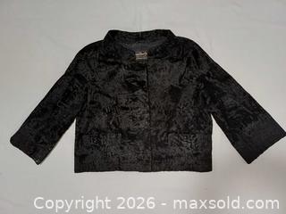 MaxSold Auction: Vintage 60s Christian Dior Original Black Broadtail Fur Cropped Jacket  - Toronto (Ontario, Canada) PARTNER MANAGED Reseller Online Auction - Queen Street West