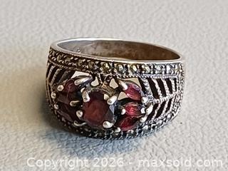 MaxSold Auction: Vintage 925 Silver Ring with Gem Stones Size 9.25 Marked - Toronto (Ontario, Canada) PARTNER MANAGED Reseller Online Auction - Queen Street West