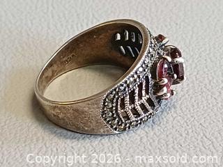 MaxSold Auction: Vintage 925 Silver Ring with Gem Stones Size 9.25 Marked - Toronto (Ontario, Canada) PARTNER MANAGED Reseller Online Auction - Queen Street West