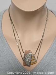 MaxSold Auction: Vintage Anne-Marie Chagnon Modernist Pendant Necklace  - Toronto (Ontario, Canada) PARTNER MANAGED Reseller Online Auction - Queen Street West