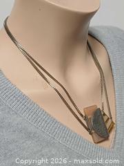 MaxSold Auction: Vintage Anne-Marie Chagnon Modernist Pendant Necklace  - Toronto (Ontario, Canada) PARTNER MANAGED Reseller Online Auction - Queen Street West