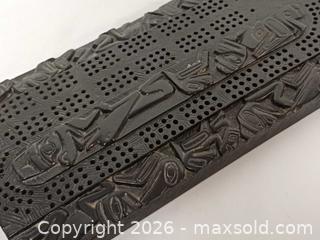 MaxSold Auction: Vintage Boma Northwest Cost Haida Resin Cribbage Board - Toronto (Ontario, Canada) PARTNER MANAGED Reseller Online Auction - Queen Street West