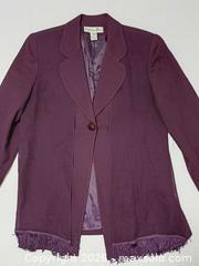 MaxSold Auction: Vintage Christian Dior Women's Deep Purple Pure Wool One Button Jacket Size 14 - Toronto (Ontario, Canada) PARTNER MANAGED Reseller Online Auction - Queen Street West