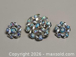 MaxSold Auction: Vintage Coro AB Rhinestone Brooch and Earrings Set  - Toronto (Ontario, Canada) PARTNER MANAGED Reseller Online Auction - Queen Street West