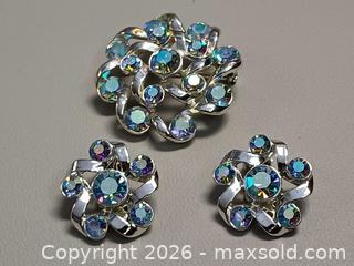 MaxSold Auction: Vintage Coro AB Rhinestone Brooch and Earrings Set  - Toronto (Ontario, Canada) PARTNER MANAGED Reseller Online Auction - Queen Street West