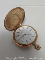 MaxSold Auction: Vintage Fortuna USA Gold Filled Hunter Pocket Watch  - Toronto (Ontario, Canada) PARTNER MANAGED Reseller Online Auction - Queen Street West