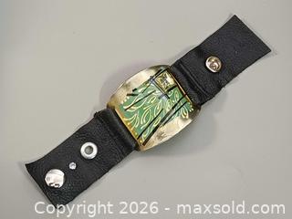 MaxSold Auction: Vintage Sally Arbuckles Original Leather Band bracelet  - Toronto (Ontario, Canada) PARTNER MANAGED Reseller Online Auction - Queen Street West