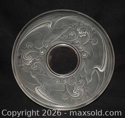 MaxSold Auction: Vintage Val St. Lambert Art Deco Gloucester Frosted Crystal Charger Platter - Toronto (Ontario, Canada) PARTNER MANAGED Reseller Online Auction - Queen Street West