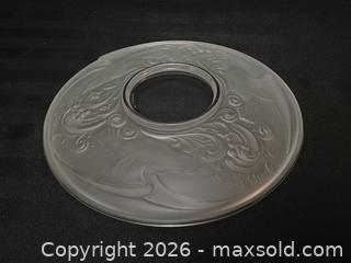 MaxSold Auction: Vintage Val St. Lambert Art Deco Gloucester Frosted Crystal Charger Platter - Toronto (Ontario, Canada) PARTNER MANAGED Reseller Online Auction - Queen Street West