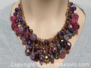 MaxSold Auction: Vintage West Germany Lucite & Glass Beads Dangle  Necklace Statement  - Toronto (Ontario, Canada) PARTNER MANAGED Reseller Online Auction - Queen Street West