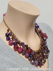 MaxSold Auction: Vintage West Germany Lucite & Glass Beads Dangle  Necklace Statement  - Toronto (Ontario, Canada) PARTNER MANAGED Reseller Online Auction - Queen Street West