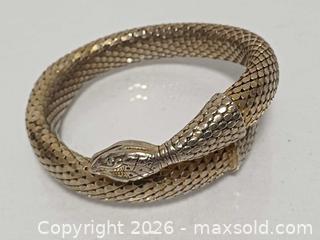 MaxSold Auction: Vintage Whiting and Davis Gold Snake Mesh Bracelet  - Toronto (Ontario, Canada) PARTNER MANAGED Reseller Online Auction - Queen Street West