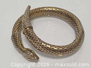 MaxSold Auction: Vintage Whiting and Davis Gold Snake Mesh Bracelet  - Toronto (Ontario, Canada) PARTNER MANAGED Reseller Online Auction - Queen Street West