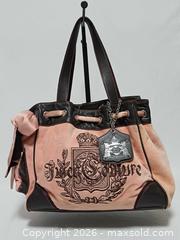 MaxSold Auction: Vintage Y2K JUICY COUTURE Daydreamer Pink Velour Satchel Shoulder Handbag  - Toronto (Ontario, Canada) PARTNER MANAGED Reseller Online Auction - Queen Street West