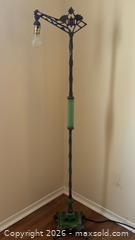 MaxSold Auction: Victorian Ornate Bronze-Colored Floor Lamp with Jadeite Base & Spacer  - Ottawa (Ontario, Canada) SELLER MANAGED Downsizing Online Auction - Valley Stream Drive (CONDO)