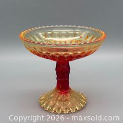 MaxSold Auction: Vintage Jeannette Windsor Amberina Colored Glass Pedestal Dish Compote Bowl 6" - Ottawa (Ontario, Canada) SELLER MANAGED Downsizing Online Auction - Valley Stream Drive (CONDO)