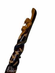 MaxSold Auction: Carved Wooden Decorative Walking Stick, 36–38 in - Hayward (California, USA) SELLER MANAGED Reseller Online Auction - Oakhill Way