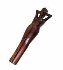MaxSold Auction: Carved Wooden Female Figurine Nutcracker, approx. 15 in - Hayward (California, USA) SELLER MANAGED Reseller Online Auction - Oakhill Way