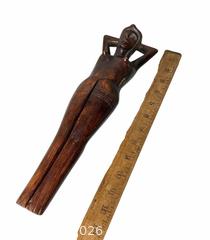 MaxSold Auction: Carved Wooden Female Figurine Nutcracker, approx. 15 in - Hayward (California, USA) SELLER MANAGED Reseller Online Auction - Oakhill Way