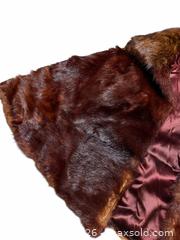 MaxSold Auction: Vintage Brown Real Fur Cape with Satin Lining - Hayward (California, USA) SELLER MANAGED Reseller Online Auction - Oakhill Way