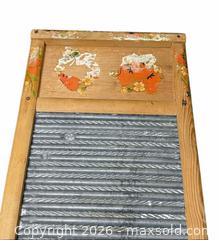 MaxSold Auction: Vintage Columbus Washboard Co. Wooden Washboards (Pair) - Hayward (California, USA) SELLER MANAGED Reseller Online Auction - Oakhill Way