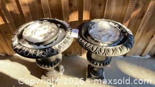 MaxSold Auction: Cast Iron Garden Urn Planters pair  - Oakville (Ontario, Canada) PARTNER MANAGED Estate Sale Online Auction -  Timber Lane
