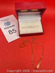 MaxSold Auction: Gold Earrings and Bracelet  - Oakville (Ontario, Canada) PARTNER MANAGED Estate Sale Online Auction -  Timber Lane