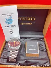 MaxSold Auction: Men's Seiko 5 Automatic Watch Vintage with Original Box - Oakville (Ontario, Canada) PARTNER MANAGED Estate Sale Online Auction -  Timber Lane
