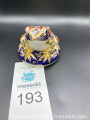 MaxSold Auction: Royal Crown Derby Imari Frog Paperweight - Oakville (Ontario, Canada) PARTNER MANAGED Estate Sale Online Auction -  Timber Lane