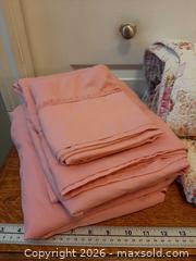 MaxSold Auction: Greenland Home Fashions Antique Rose 100% cotton quilt set and a set of pink sheets  - London (Ontario, Canada) PARTNER MANAGED Downsizing Online Auction - Seymour Crescent
