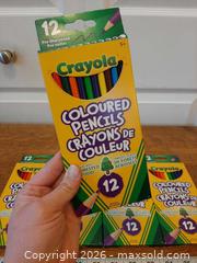 MaxSold Auction: *NEW* Five packs of Crayola 12-count pre-sharpened coloured pencils  - London (Ontario, Canada) PARTNER MANAGED Downsizing Online Auction - Seymour Crescent