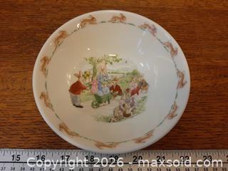 MaxSold Auction: Royal Doulton Bunnykins bone china bowl featuring the "Picnic" scene - London (Ontario, Canada) PARTNER MANAGED Downsizing Online Auction - Seymour Crescent