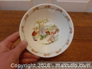 MaxSold Auction: Royal Doulton Bunnykins bone china bowl featuring the "Picnic" scene - London (Ontario, Canada) PARTNER MANAGED Downsizing Online Auction - Seymour Crescent