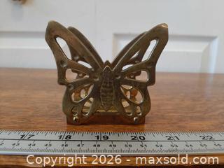 MaxSold Auction: Vintage solid brass butterfly napkin/mail holder - London (Ontario, Canada) PARTNER MANAGED Downsizing Online Auction - Seymour Crescent