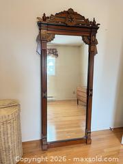 MaxSold Auction: Antique Full-Length Freestanding Floor Mirror with Carved Crest - Greater Sudbury (Ontario, Canada) PARTNER MANAGED Estate Sale Online Auction -  Pebble Hill Place