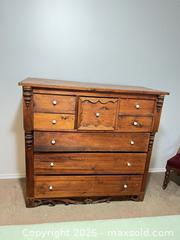 MaxSold Auction: Antique High Boy Dresser -8 Drawers  - Greater Sudbury (Ontario, Canada) PARTNER MANAGED Estate Sale Online Auction -  Pebble Hill Place
