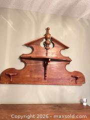 MaxSold Auction: Antique Pine Wall-Mounted Decorative Plate Shelf with Pediment - Greater Sudbury (Ontario, Canada) PARTNER MANAGED Estate Sale Online Auction -  Pebble Hill Place