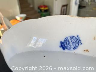 MaxSold Auction: Antique Platter/Bowl/ Green Glass Cake Plate  - Greater Sudbury (Ontario, Canada) PARTNER MANAGED Estate Sale Online Auction -  Pebble Hill Place