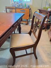 MaxSold Auction: Antique Solid Wood Dining Table with 4 Matching Chairs - Greater Sudbury (Ontario, Canada) PARTNER MANAGED Estate Sale Online Auction -  Pebble Hill Place