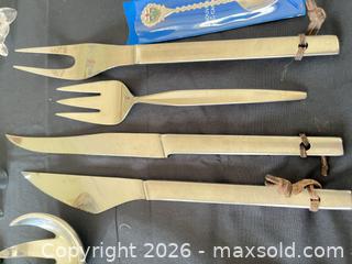 MaxSold Auction: Assorted souvenir spoons, serving cutlery and crystal candle holders - Greater Sudbury (Ontario, Canada) PARTNER MANAGED Estate Sale Online Auction -  Pebble Hill Place