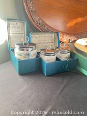 MaxSold Auction: Carved Wooden Oval Platter with Royal Worcester Egg Coddlers/ Bramhall Woodware UK - Greater Sudbury (Ontario, Canada) PARTNER MANAGED Estate Sale Online Auction -  Pebble Hill Place