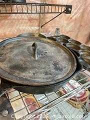 MaxSold Auction: Cast Iron Fry pan & Pot with Lid / egg cooker / utensils  - Greater Sudbury (Ontario, Canada) PARTNER MANAGED Estate Sale Online Auction -  Pebble Hill Place